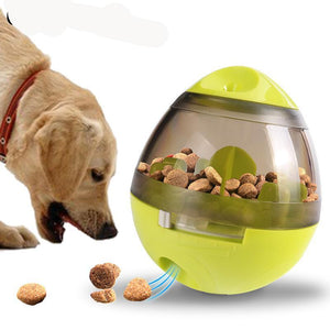 Funny Plastic Pet Feeder Tumbler Food Container Pet Dog  Bowl Treat Bottle Keeper Interactive Dog Cat Puzzle Food Reward Feeder